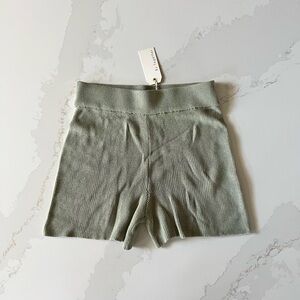 By Together Knit Shorts In Sage NWT